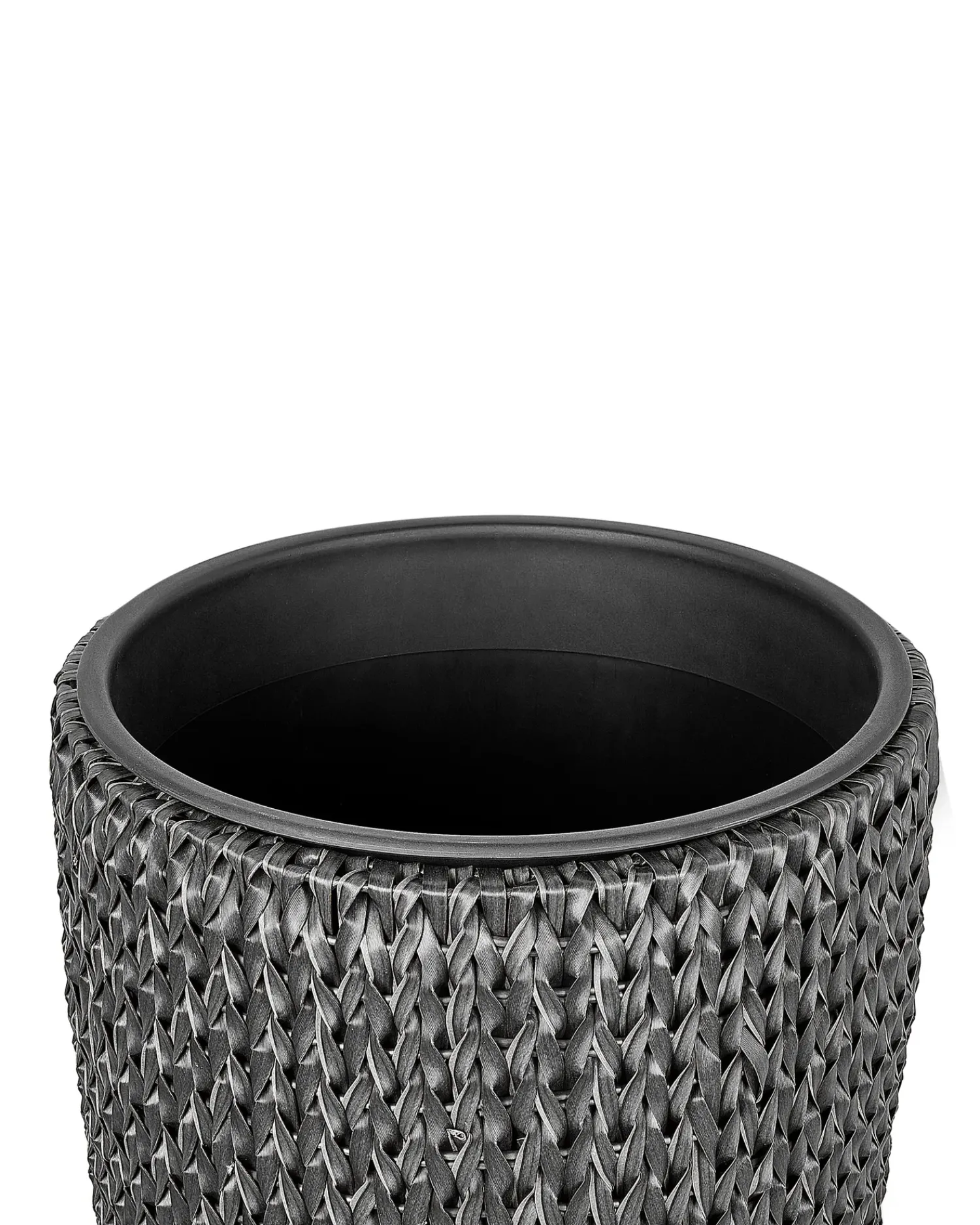 Sale Beliani Set di 2 vasi per piante CEDRUS Rattan sintetico (PE) 37/45 cm Nero