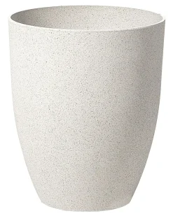Beliani Set di vasi per piante CROTON 35 cm sporco Bianco