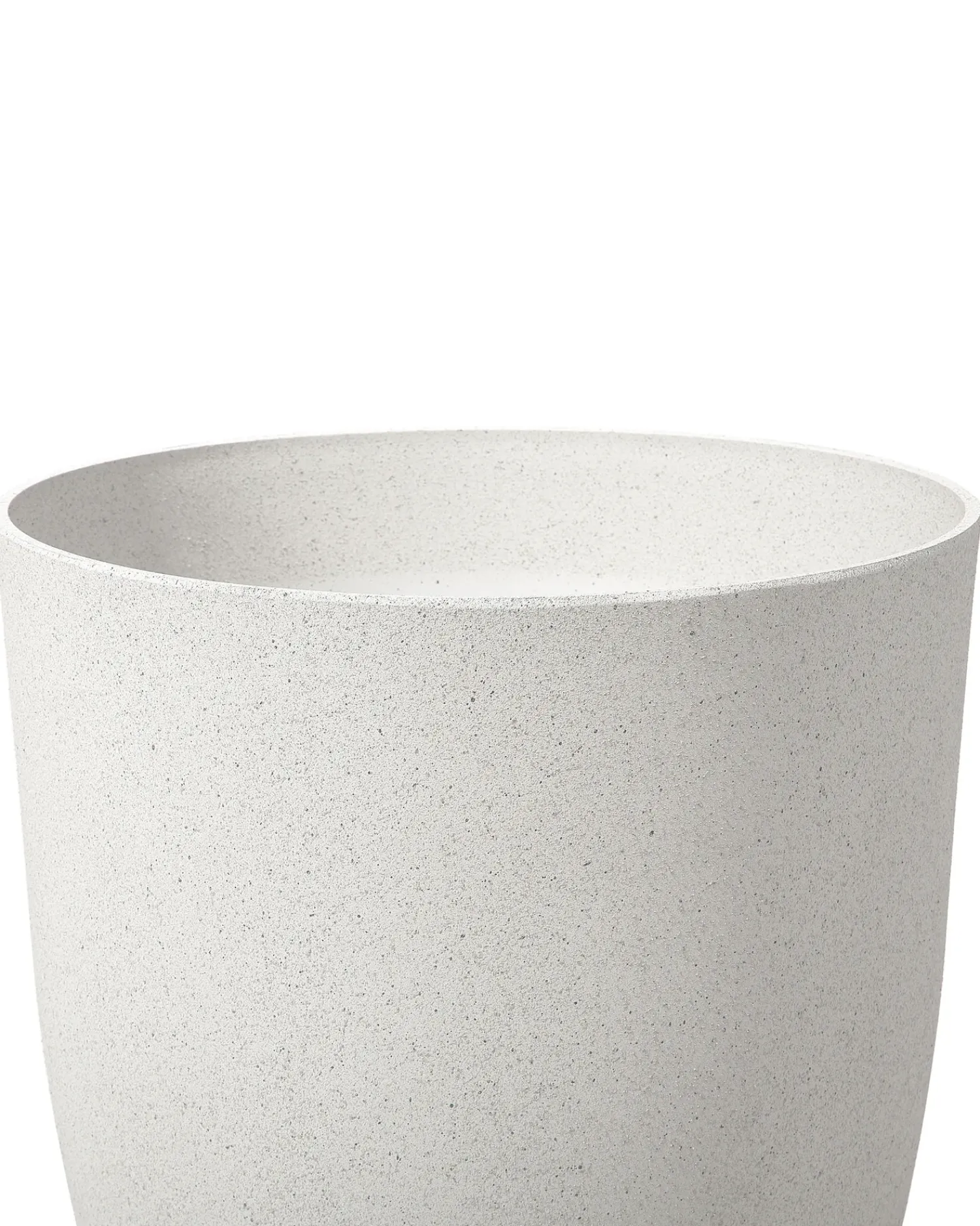 Beliani Set di vasi per piante CROTON 35 cm sporco Bianco