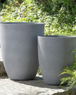 Online Beliani Set di vasi per piante CROTON 43 cm Grigio