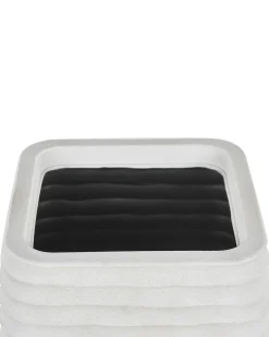 Outlet Beliani Set di 3 vasi per piante PARIKIA 50/38/28 cm Bianco sporco Bianco Grigio