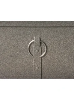 Discount Beliani Set di 2 vasi per piante PORIA 60 cm Grigio
