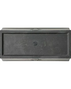 Discount Beliani Set di 2 vasi per piante PORIA 60 cm Grigio
