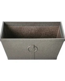Discount Beliani Set di 2 vasi per piante PORIA 60 cm Grigio
