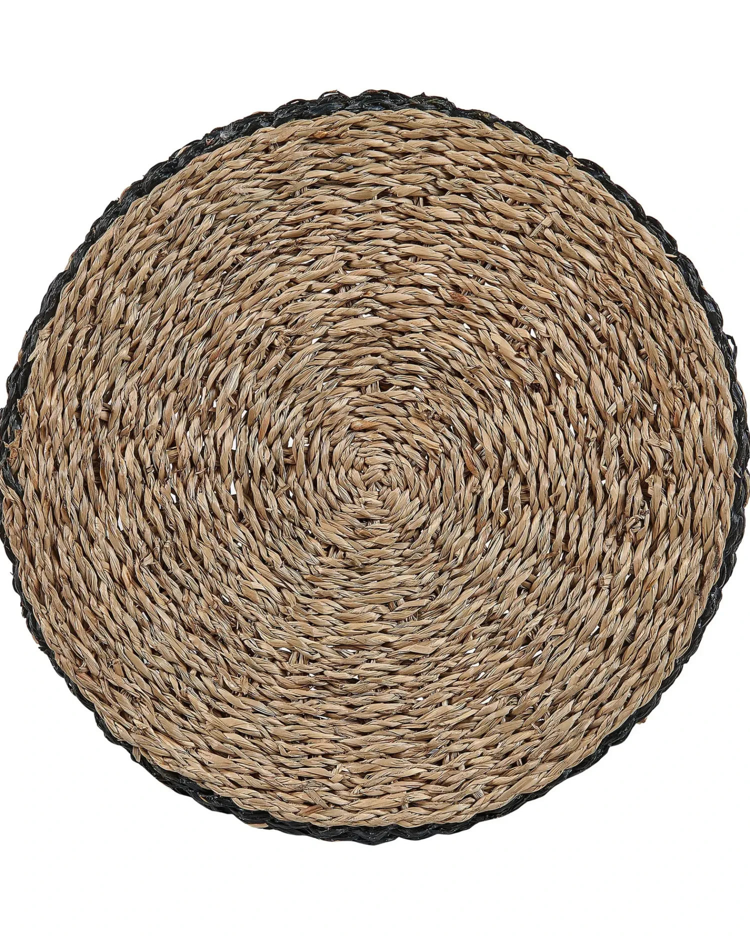 Discount Beliani Set di 3 vasi per piante RASBORA Alghe marine 35/31/27 cm Nero Beige Naturale Nero