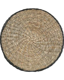 Online Beliani Set di 3 vasi per piante RATTAIL Alghe marine 32/29/27 cm Nero Beige Naturale Nero