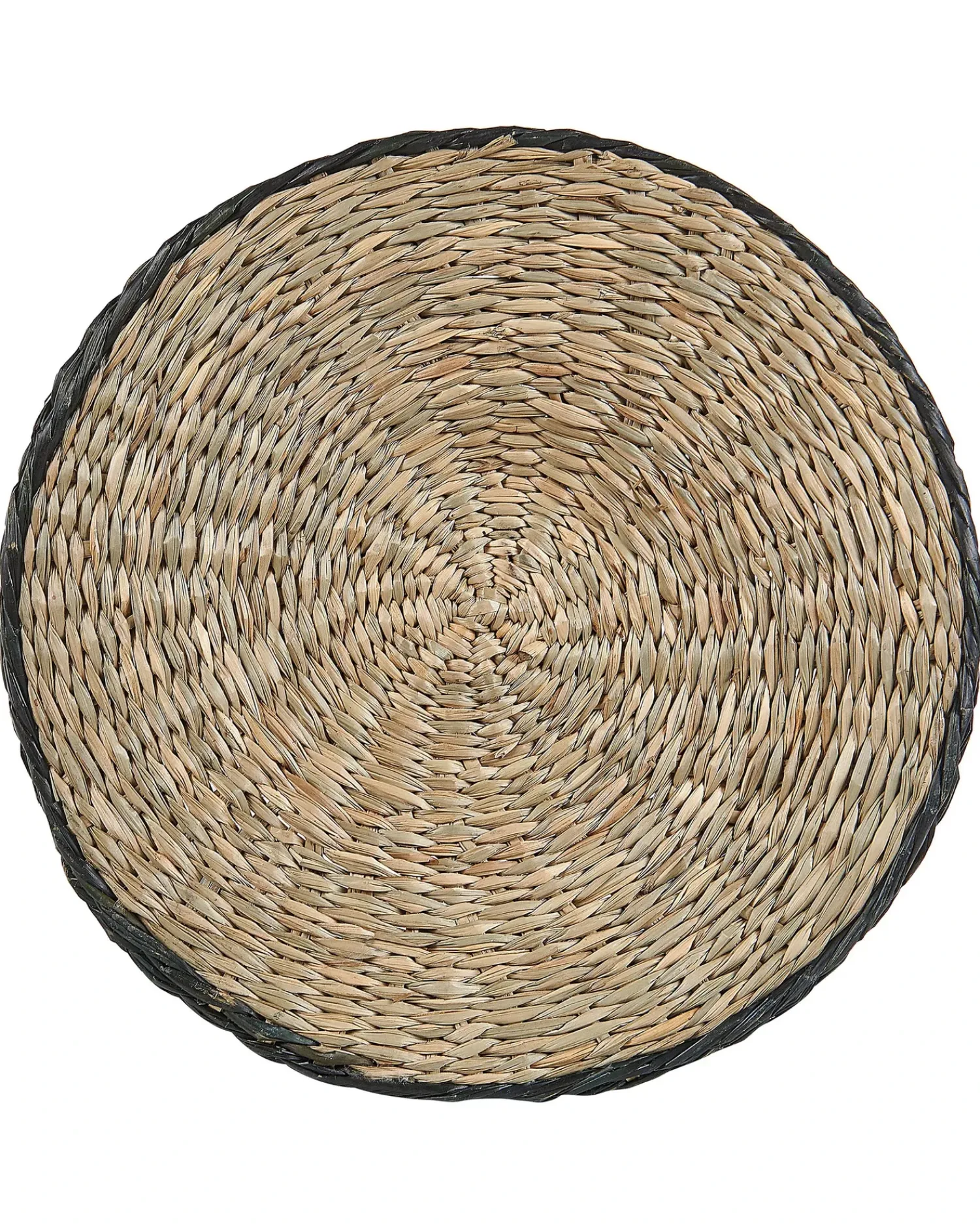 Online Beliani Set di 3 vasi per piante RATTAIL Alghe marine 32/29/27 cm Nero Beige Naturale Nero