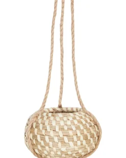 Outlet Beliani Set di 2 vasi per piante REMORA Alghe marine 22/14 cm Naturale Marrone