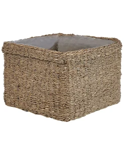 Online Beliani Set di 3 vasi per piante RIVULINE Alghe marine 23/27/30 cm Naturale Marrone