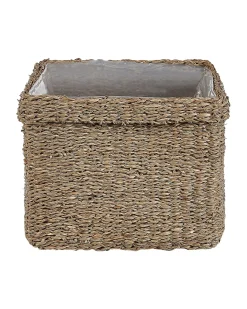Online Beliani Set di 3 vasi per piante RIVULINE Alghe marine 23/27/30 cm Naturale Marrone