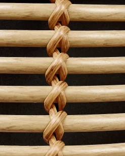 Best Beliani Set di 2 vasi rialzati per piante BORAGO Rattan sintetico (PE) 20/21 cm Naturale Marrone