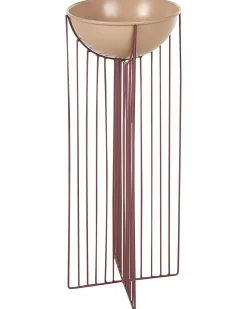 Clearance Beliani Set di 2 vasi rialzati per piante FICARIA Metallo 22 cm Rosa
