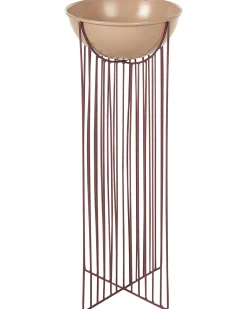 Clearance Beliani Set di 2 vasi rialzati per piante FICARIA Metallo 22 cm Rosa