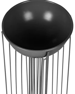 Beliani Set di 2 vasi rialzati per piante FICARIA Metallo 22 cm Nero