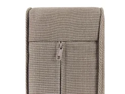 Online Beliani Set salotto da giardino con tavolo e pouf 4 posti MANILA Marrone chiaro Grigio Marrone