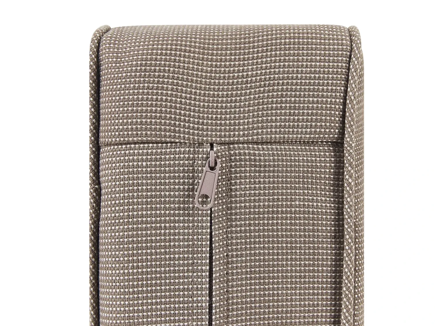 Online Beliani Set salotto da giardino con tavolo e pouf 4 posti MANILA Marrone chiaro Grigio Marrone