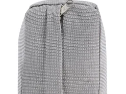 Beliani Set salotto da giardino con tavolo e pouf 5 posti BARDI con cuscini Rattan sintetico (PE) Tortora Beige Naturale Grigio