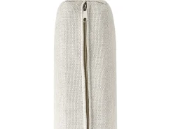 Discount Beliani Set salotto da giardino con tavolo e pouf 2 posti PONZA Rattan sintetico (PE) Marrone Bianco Marrone