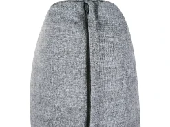 Hot Beliani Set salotto da giardino con tavolo e pouf 5 posti NOLA Metallo Grigio Marrone Grigio