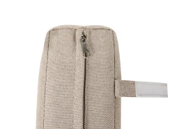 Clearance Beliani Set salotto da giardino con tavolo e pouf 2 posti NOCI Modulare Metallo Beige