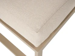 Clearance Beliani Set salotto da giardino con tavolo e pouf 2 posti NOCI Modulare Metallo Beige