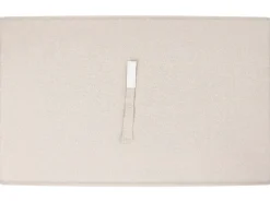 Clearance Beliani Set salotto da giardino con tavolo e pouf 2 posti NOCI Modulare Metallo Beige