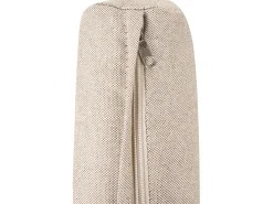 Clearance Beliani Set salotto da giardino con tavolo e pouf 2 posti NOCI Modulare Metallo Beige