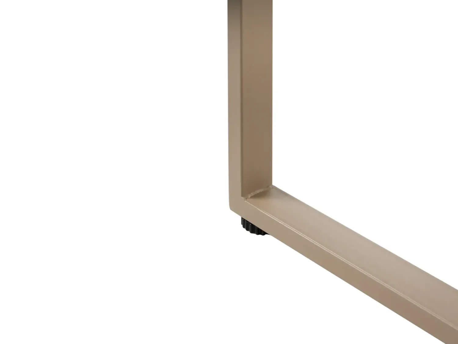 Clearance Beliani Set salotto da giardino con tavolo e pouf 2 posti NOCI Modulare Metallo Beige