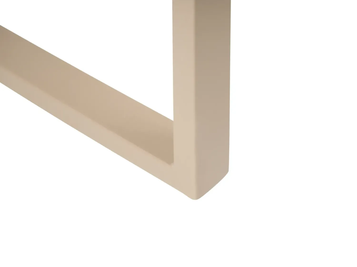 Clearance Beliani Set salotto da giardino con tavolo e pouf 2 posti NOCI Modulare Metallo Beige