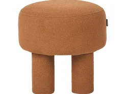 Outlet Beliani Sgabello CANBY Bouclé Arancione