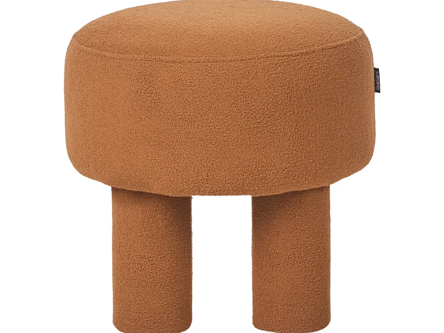 Outlet Beliani Sgabello CANBY Bouclé Arancione