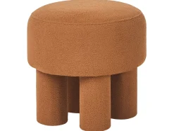 Outlet Beliani Sgabello CANBY Bouclé Arancione