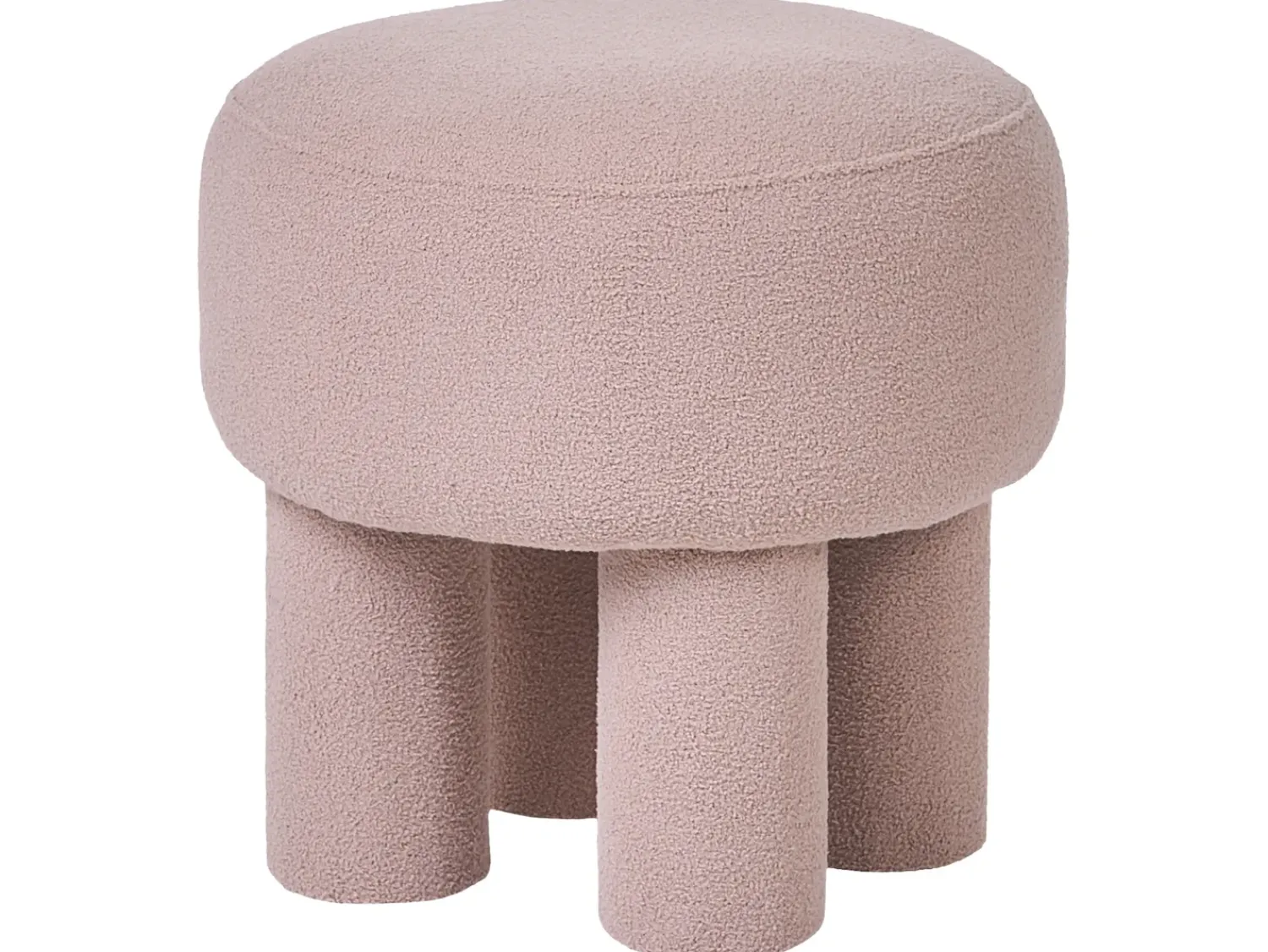 New Beliani Sgabello CANBY Bouclé Beige