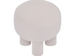 Beliani Sgabello CANBY Bouclé sporco Bianco