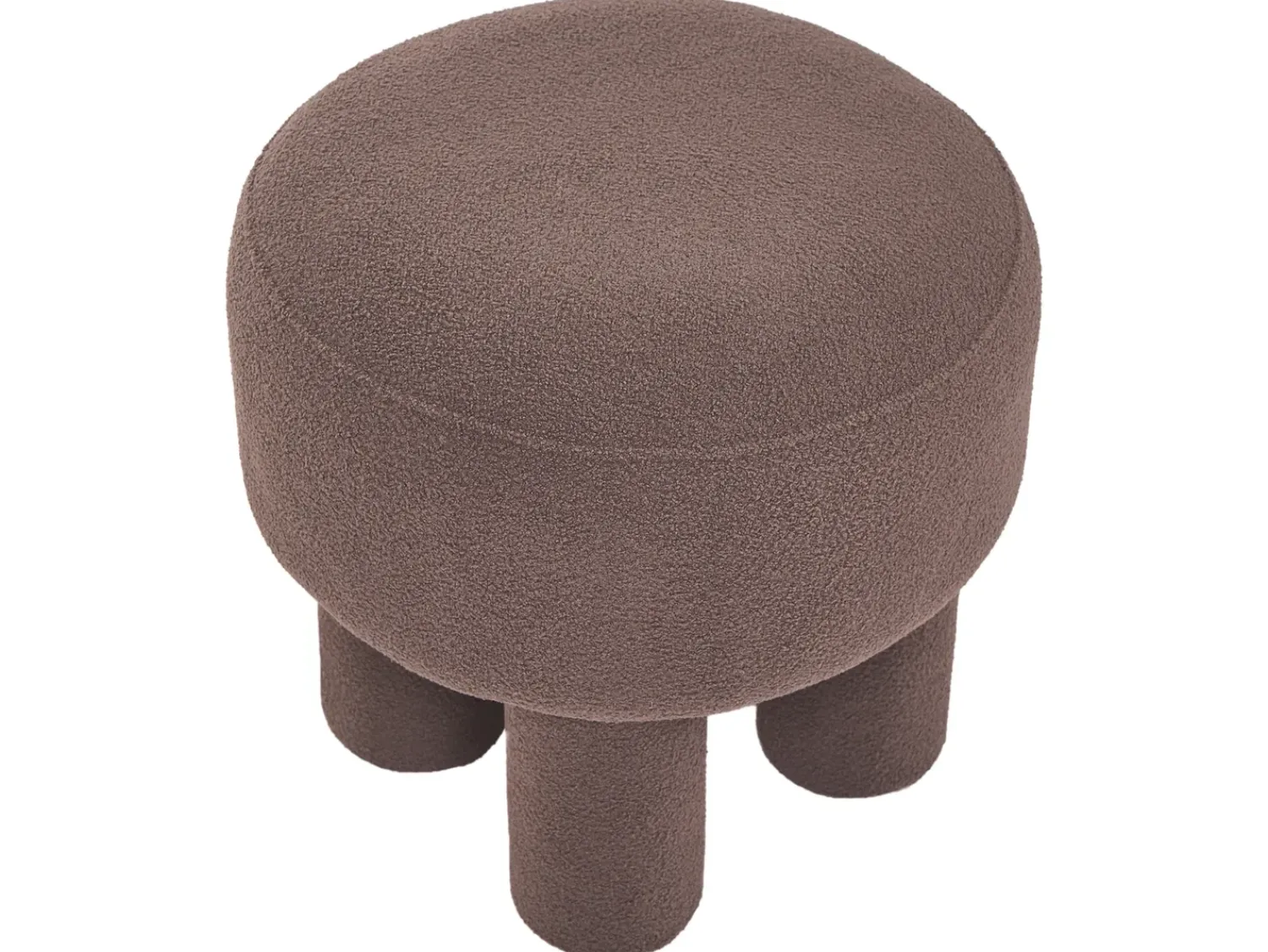 Best Beliani Sgabello CANBY Bouclé Marrone