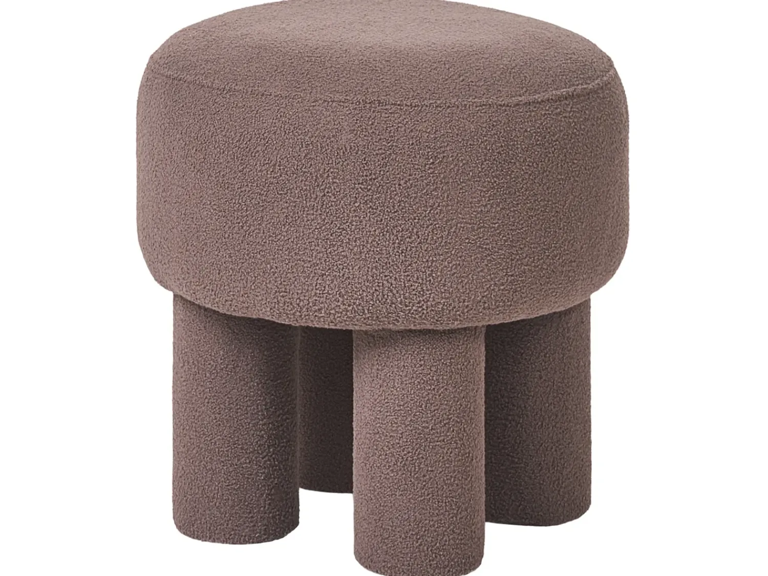 Best Beliani Sgabello CANBY Bouclé Marrone