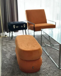 Sale Beliani Sgabello contenitore MALLARD Velluto Nero