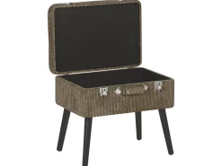 Sale Beliani Sgabello contenitore MALLARD Velluto a coste Marrone chiaro Marrone Nero