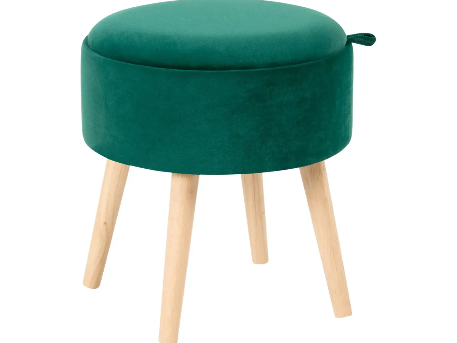 Hot Beliani Sgabello contenitore NEELY Velluto smeraldo Verde