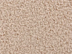 Beliani Sgabello contenitore OKATON Bouclé Beige Beige Marrone