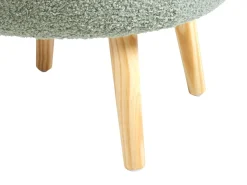 Sale Beliani Sgabello contenitore OKATON Bouclé Verde Marrone Verde