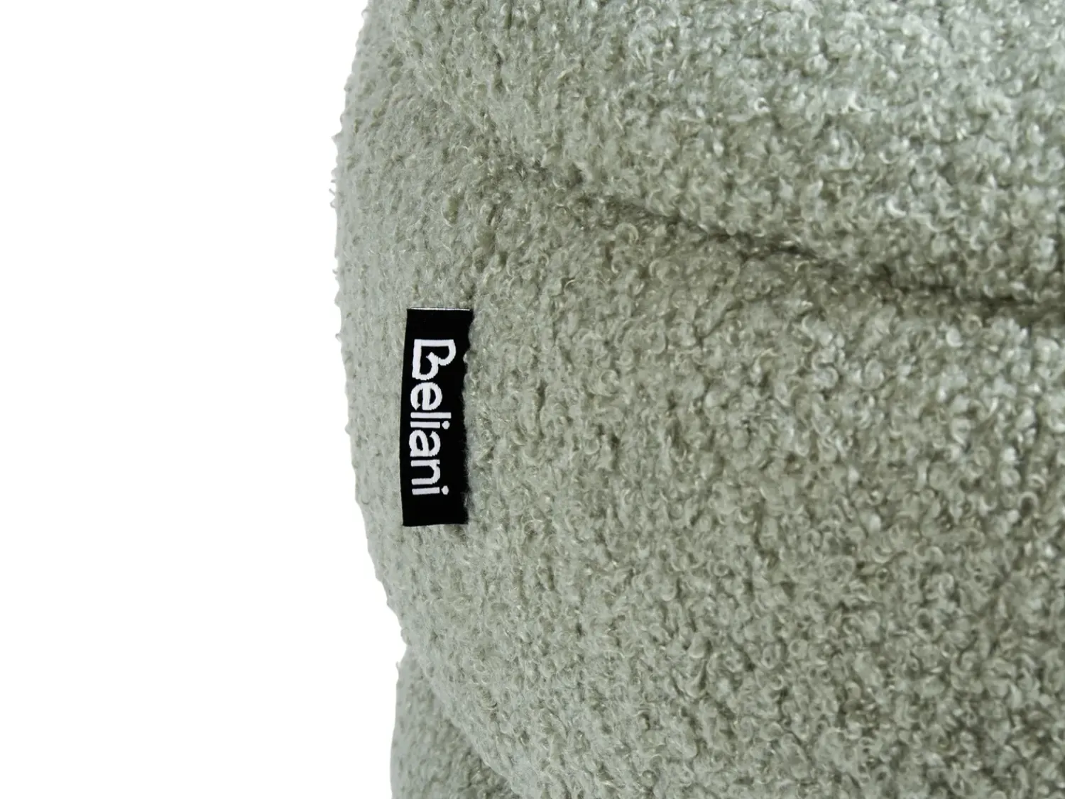 Sale Beliani Sgabello contenitore OKATON Bouclé Verde Marrone Verde