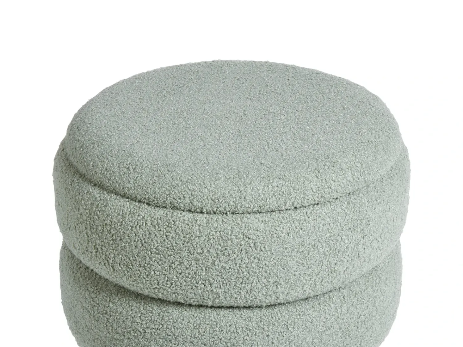 Sale Beliani Sgabello contenitore OKATON Bouclé Verde Marrone Verde