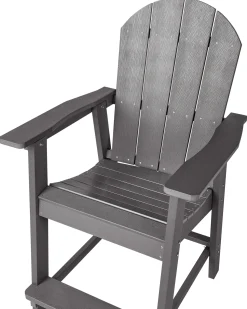 Discount Beliani ADIRONDACK Materiale sintetico scuro Grigio