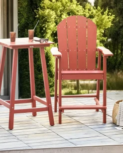 Discount Beliani ADIRONDACK Materiale sintetico Rosso