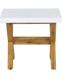 Clearance Beliani OLBIA Cemento Bianco Bianco Marrone