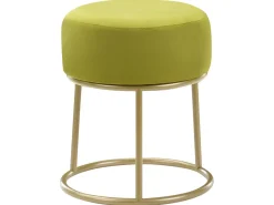 Online Beliani Sgabello DELCO Velluto Verde lime Oro Verde