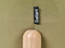 Hot Beliani Sgabello HELEN Velluto Verde oliva Verde Marrone Verde