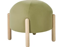 Hot Beliani Sgabello HELEN Velluto Verde oliva Verde Marrone Verde
