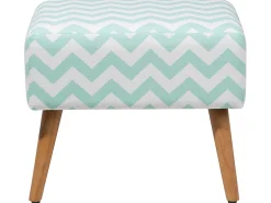 Sale Beliani Sgabello MANTEO Cotone Verde menta Bianco Marrone Verde